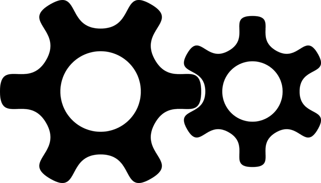 Free gear machine mesh vector