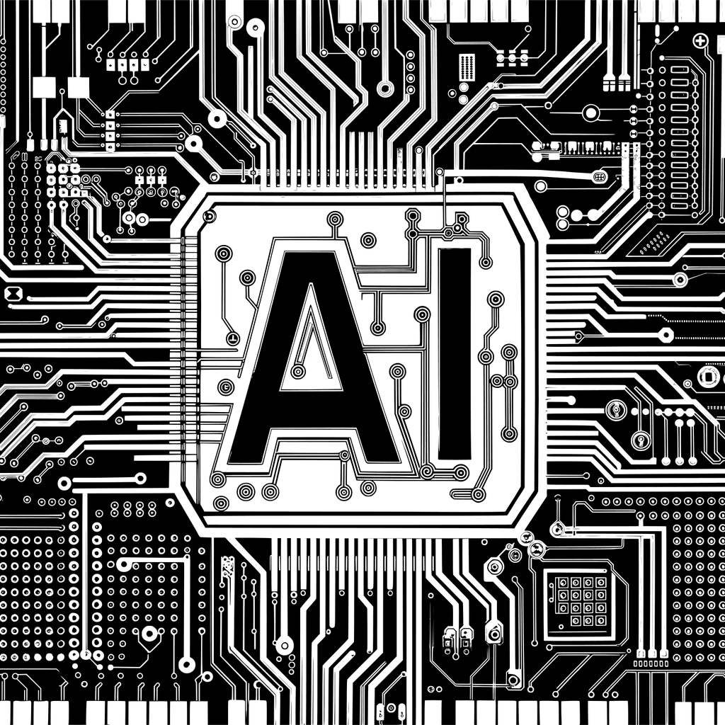 Free ai generated artificial intelligence typography vector